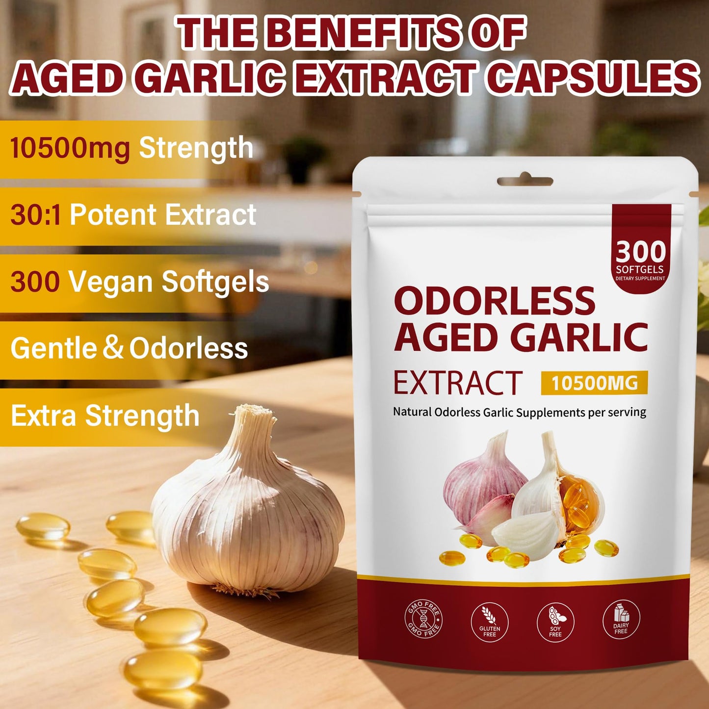 Haqeed Aged Garlic Extract Capsules 300