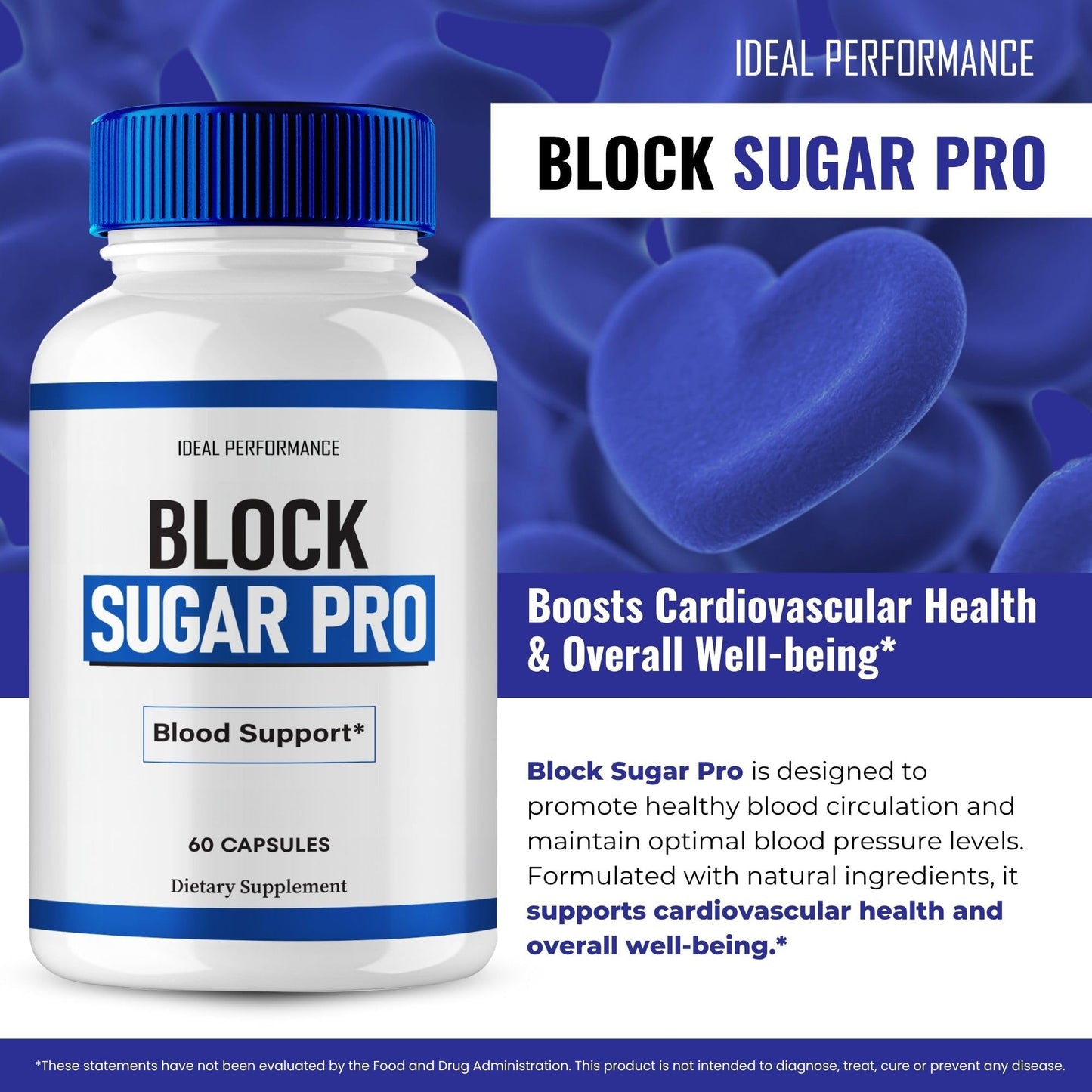 Ideal Performance Block Sugar Pro Capsules, 60 Count