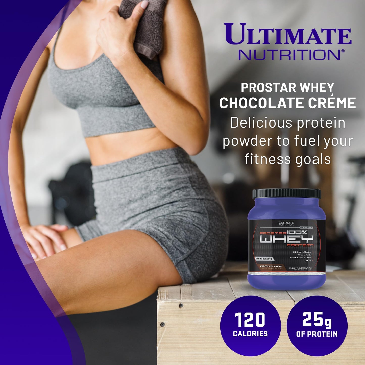 Ultimate Nutrition Prostar Whey Protein Isolate Powder, Chocolate Crème, 1 lb, 16 Servings