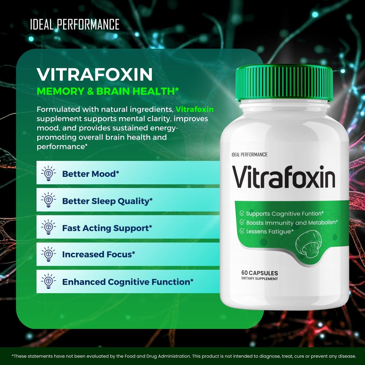 IDEAL PERFORMANCE Vitrafoxin Capsules, 60 Capsules
