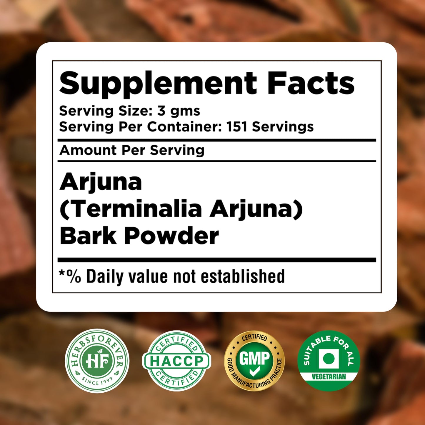 Herbsforever Terminalia Arjuna Bark Powder 16 oz