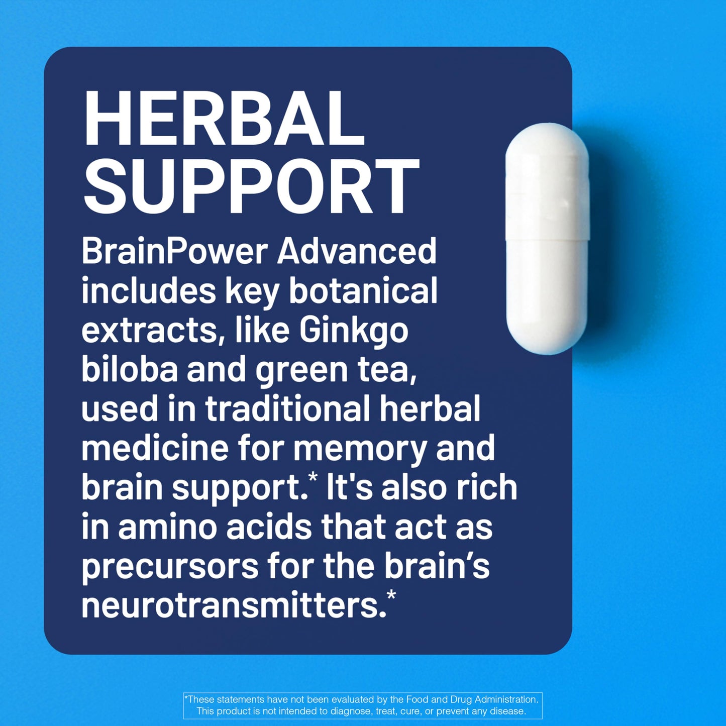 U.S. Doctors' Clinical BrainPower Advanced Clinically Tested Memory Supplement Capsule 60 Count