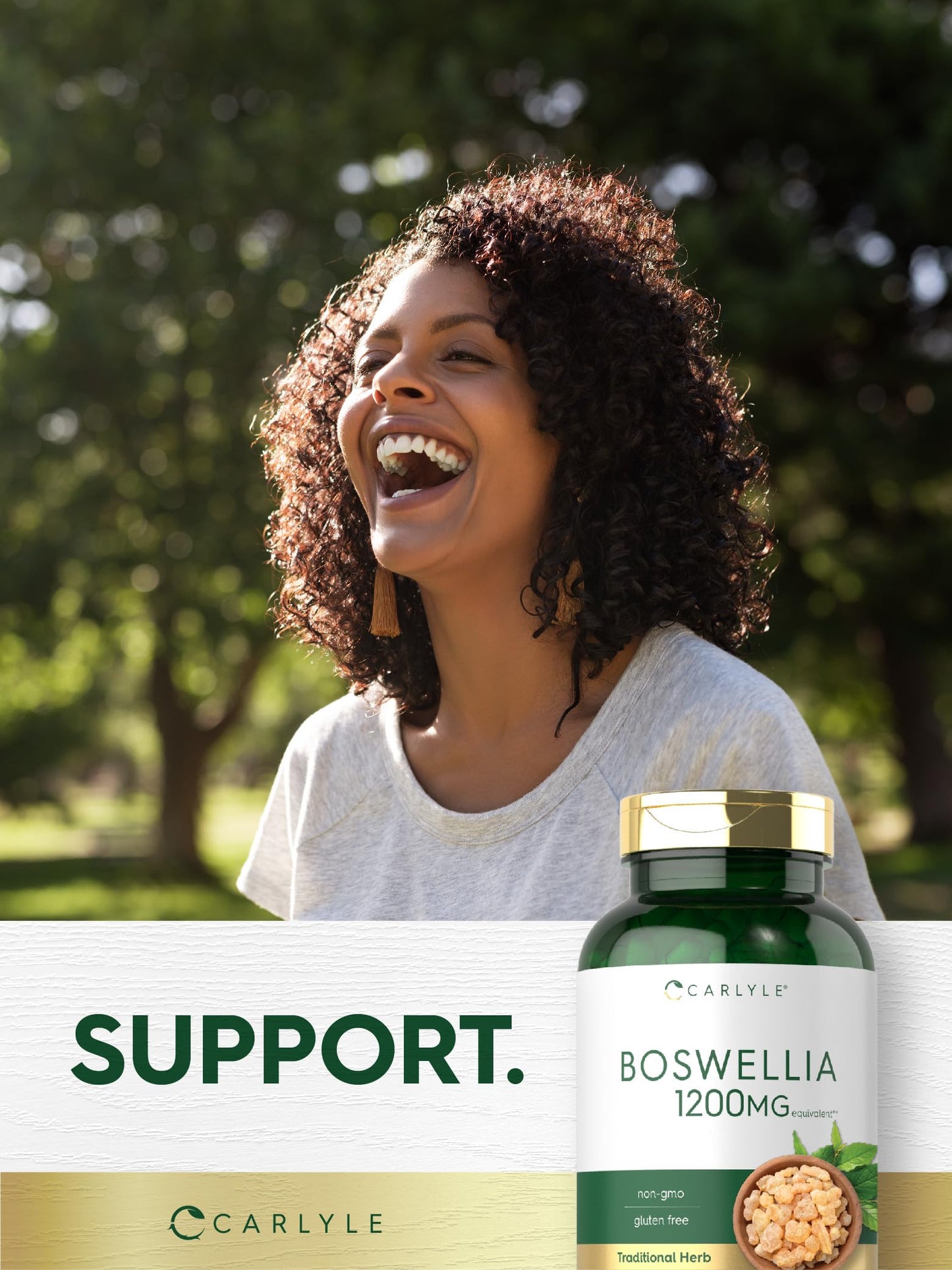 Carlyle Boswellia Extract Capsules 250 Count