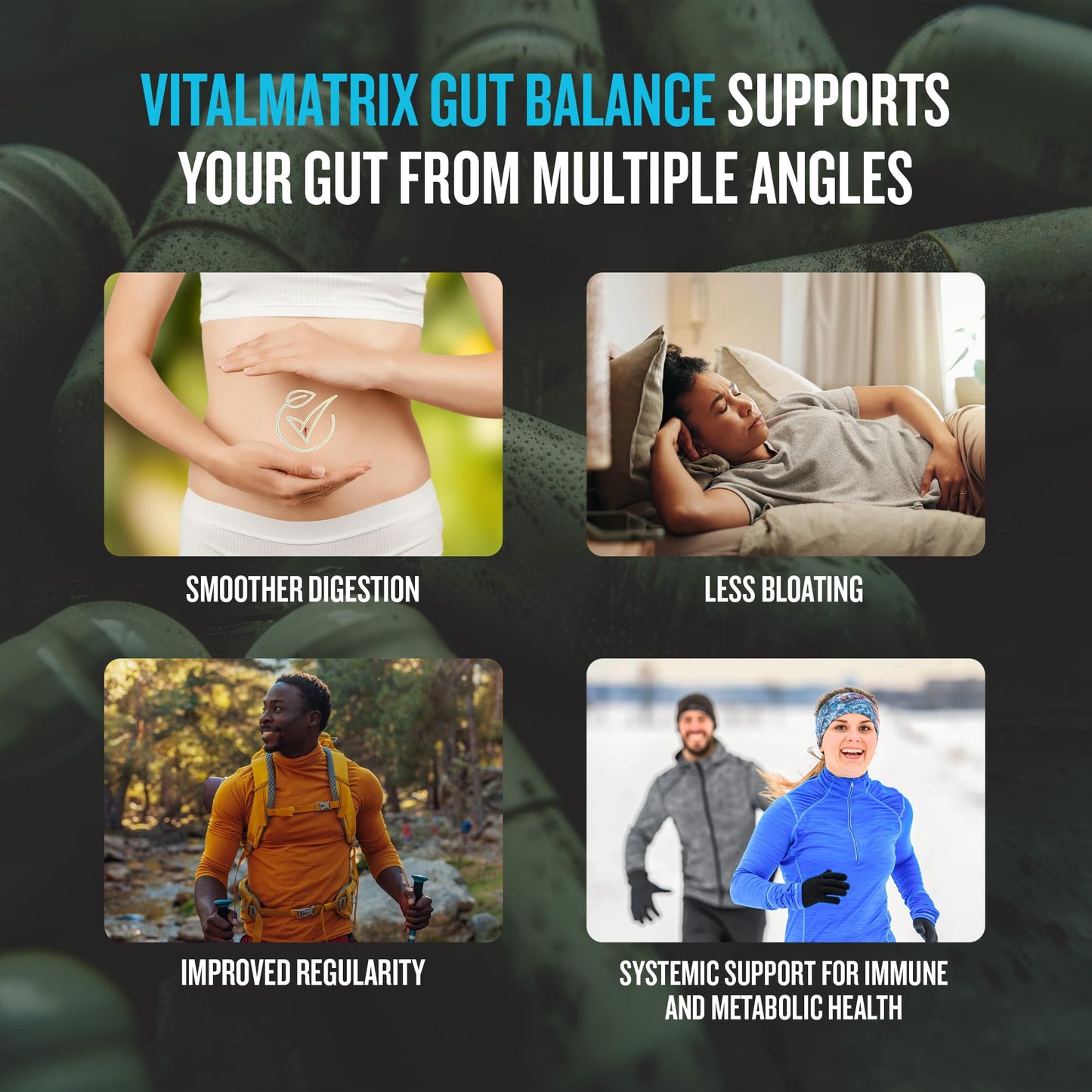 Fit Boxx VitalMatrix Gut Balance Capsules, 60 Count