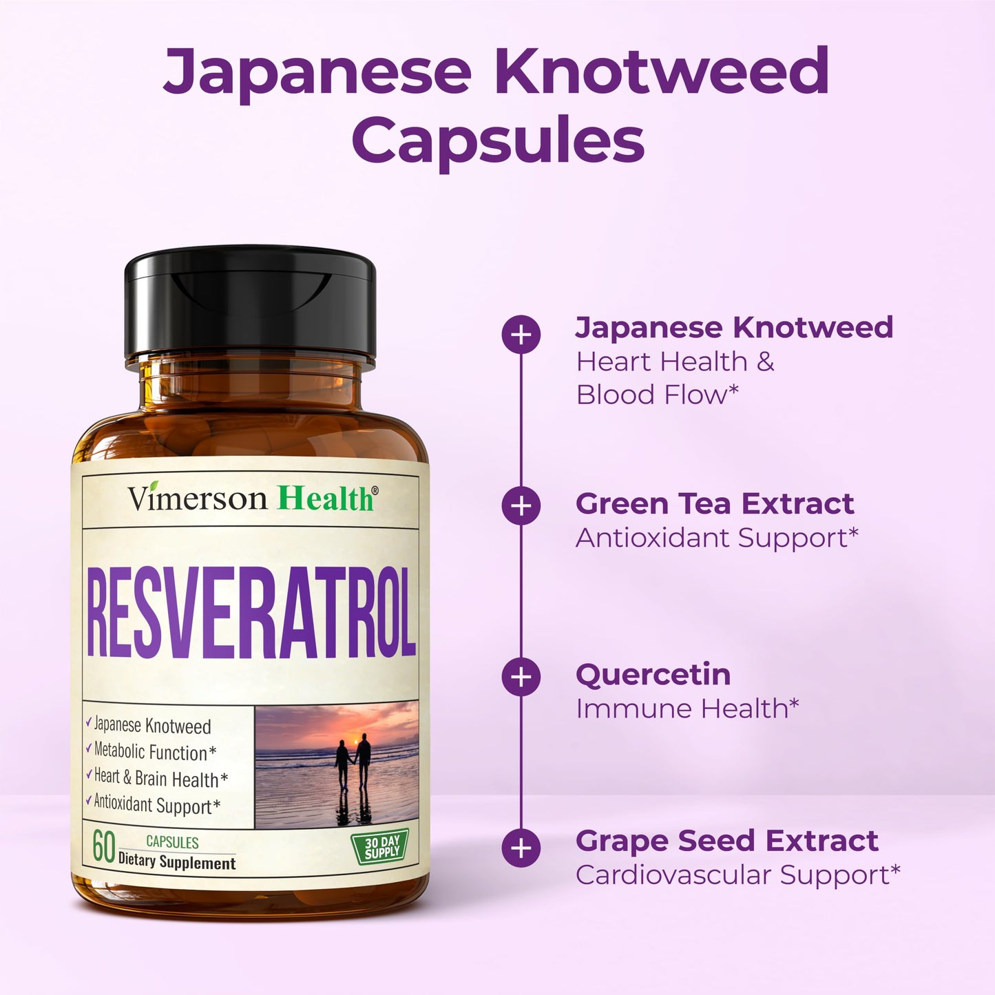 Vimerson Health Japanese Knotweed Resveratrol Capsule 60 Count