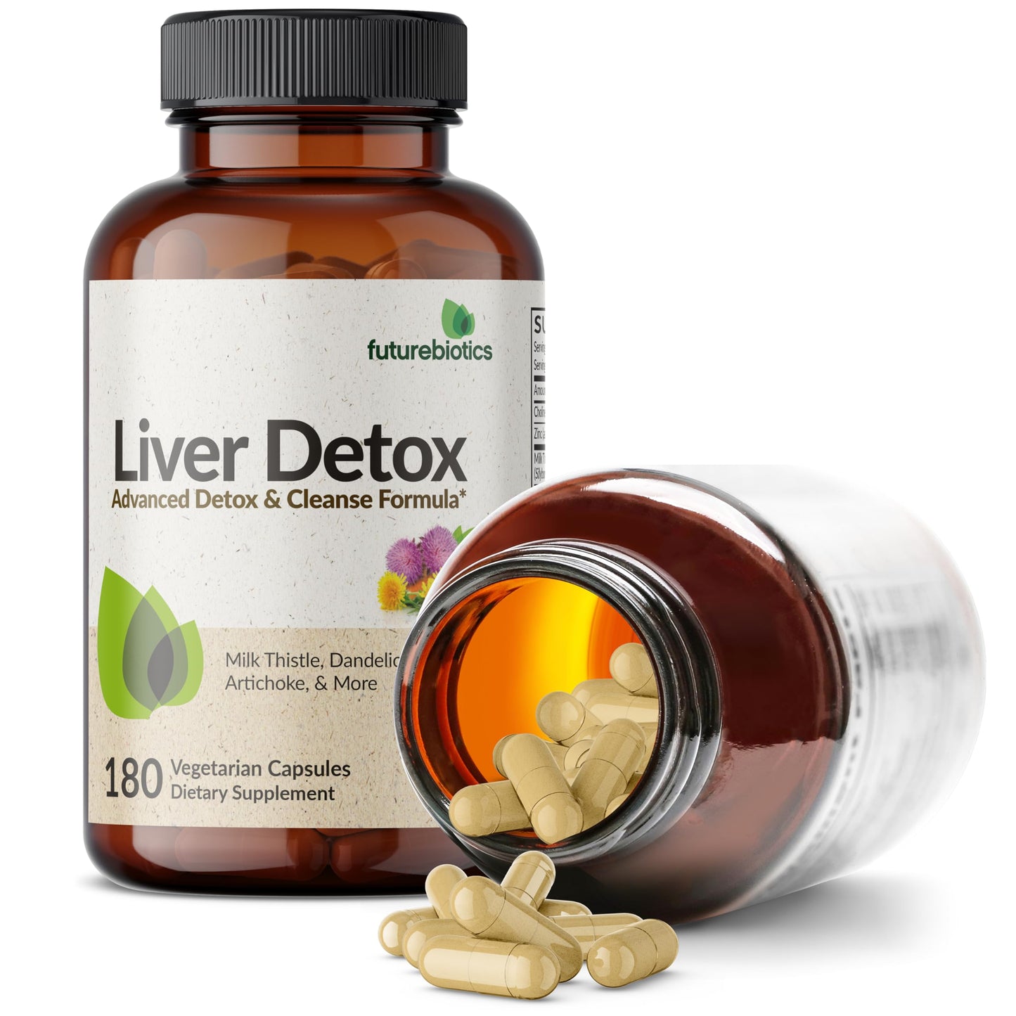 Futurebiotics Liver Detox Advanced Detox & Cleanse Formula Capsules, 180