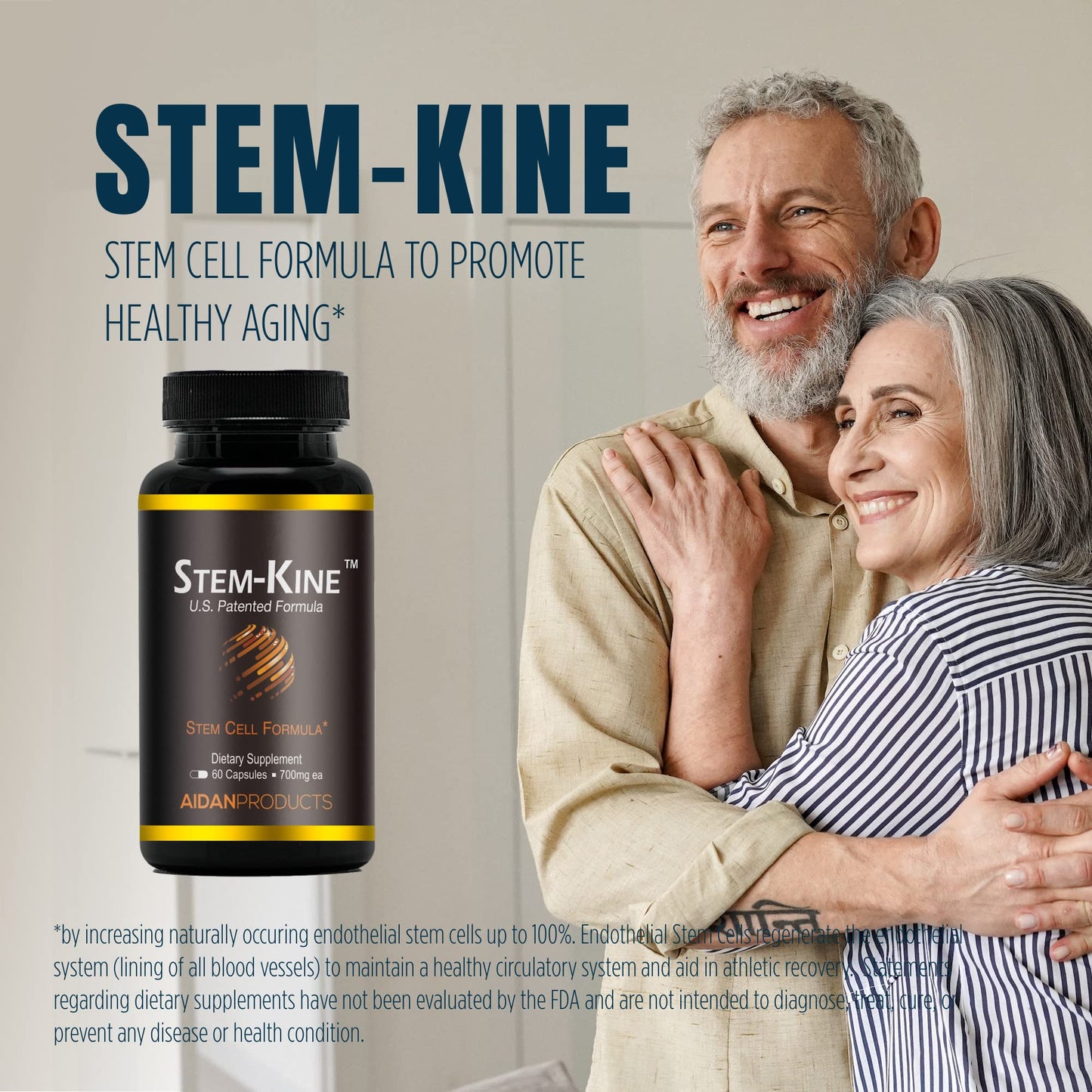 Aidan Products Stem-Kine Stem Cell Supplements, 60 Capsules