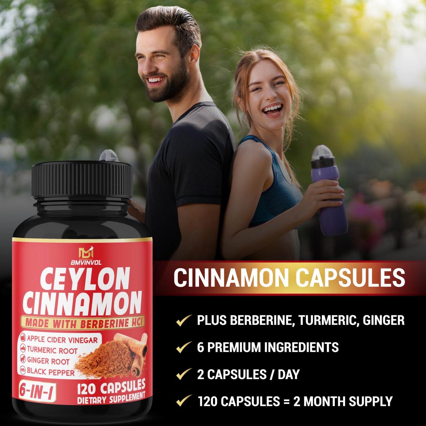 BMVINVOL Ceylon Cinnamon Capsules 120