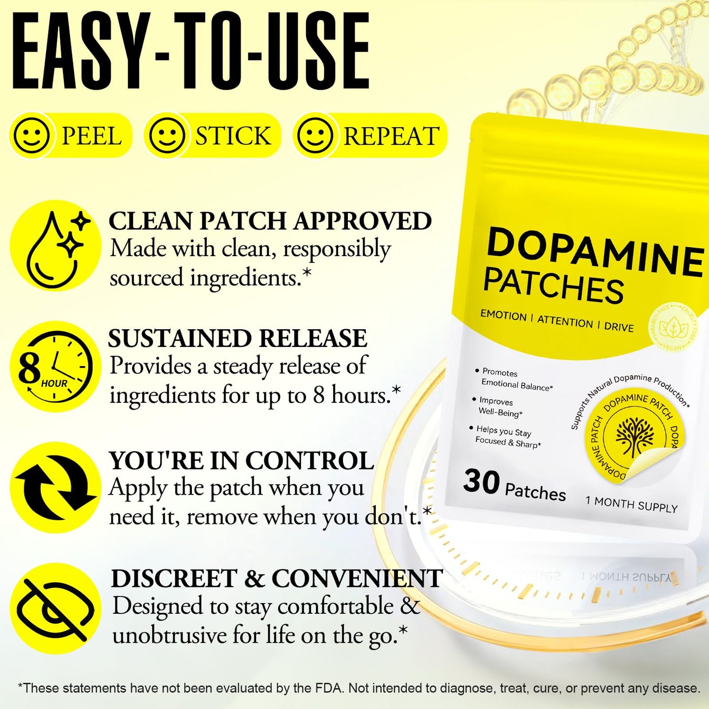 bnHUlMXw Dopamine Patches Tablet 30-count