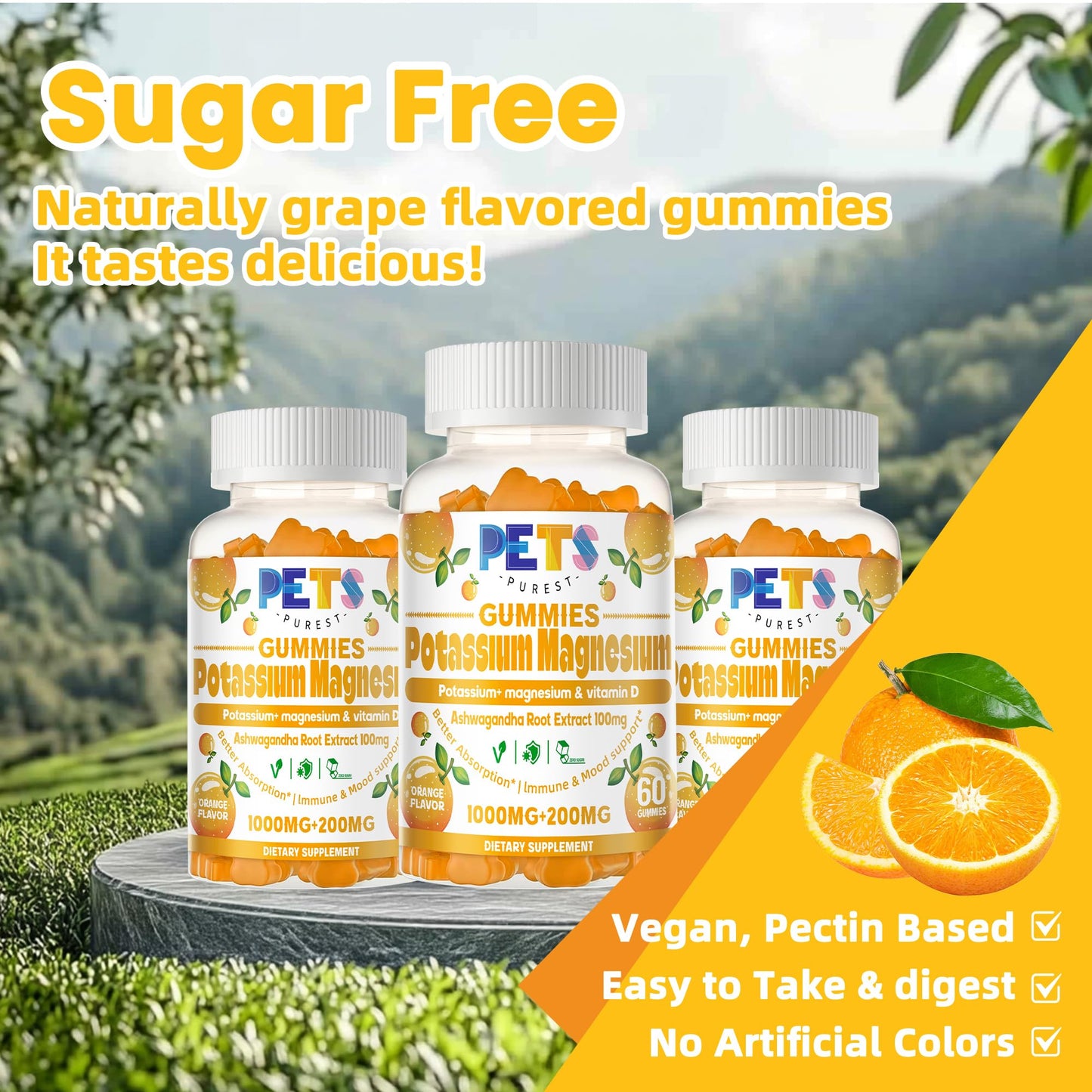 Pets Purest Potassium Magnesium Gummies 60 Count