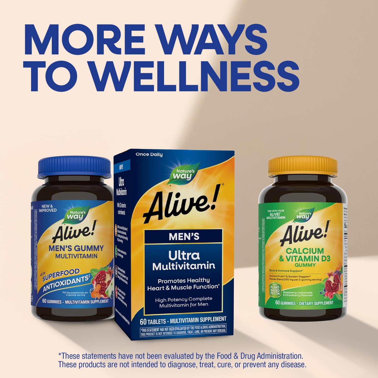 Nature's Way Alive! Men’s Multivitamin Gummy, 60 ct