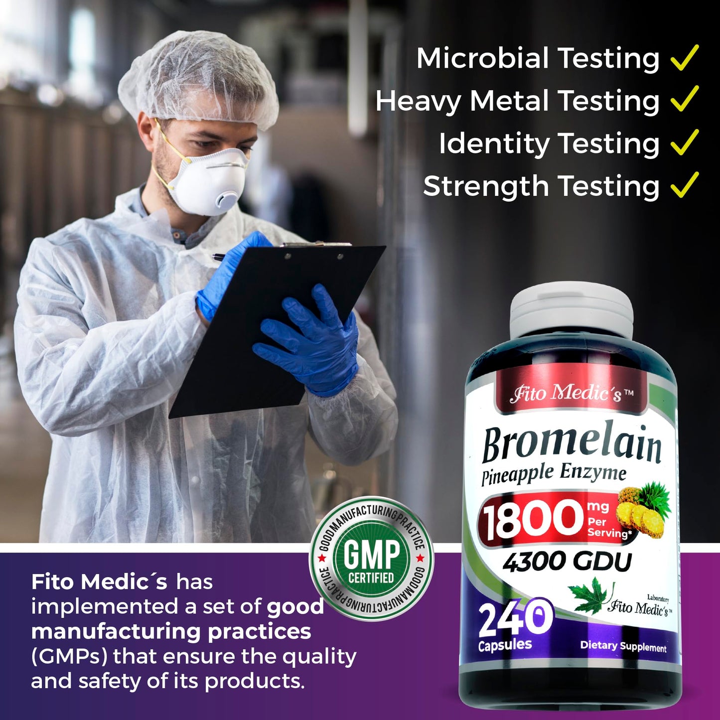 FITO MEDIC'S Bromelain Capsules 240