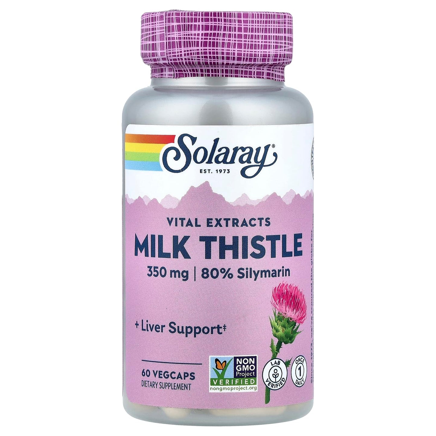 Solaray Milk Thistle One Daily Supplement 60 VegCaps