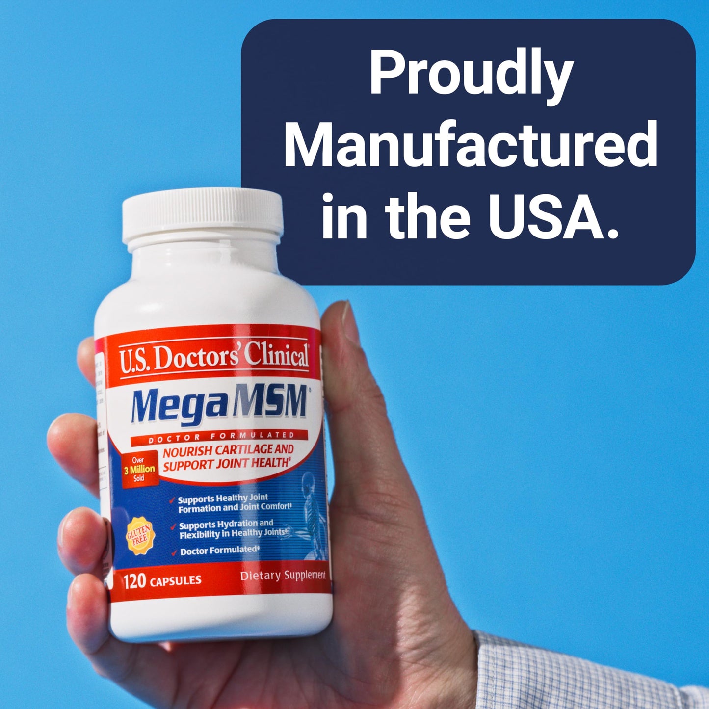 U.S. Doctors' Clinical Mega MSM 120 Capsules
