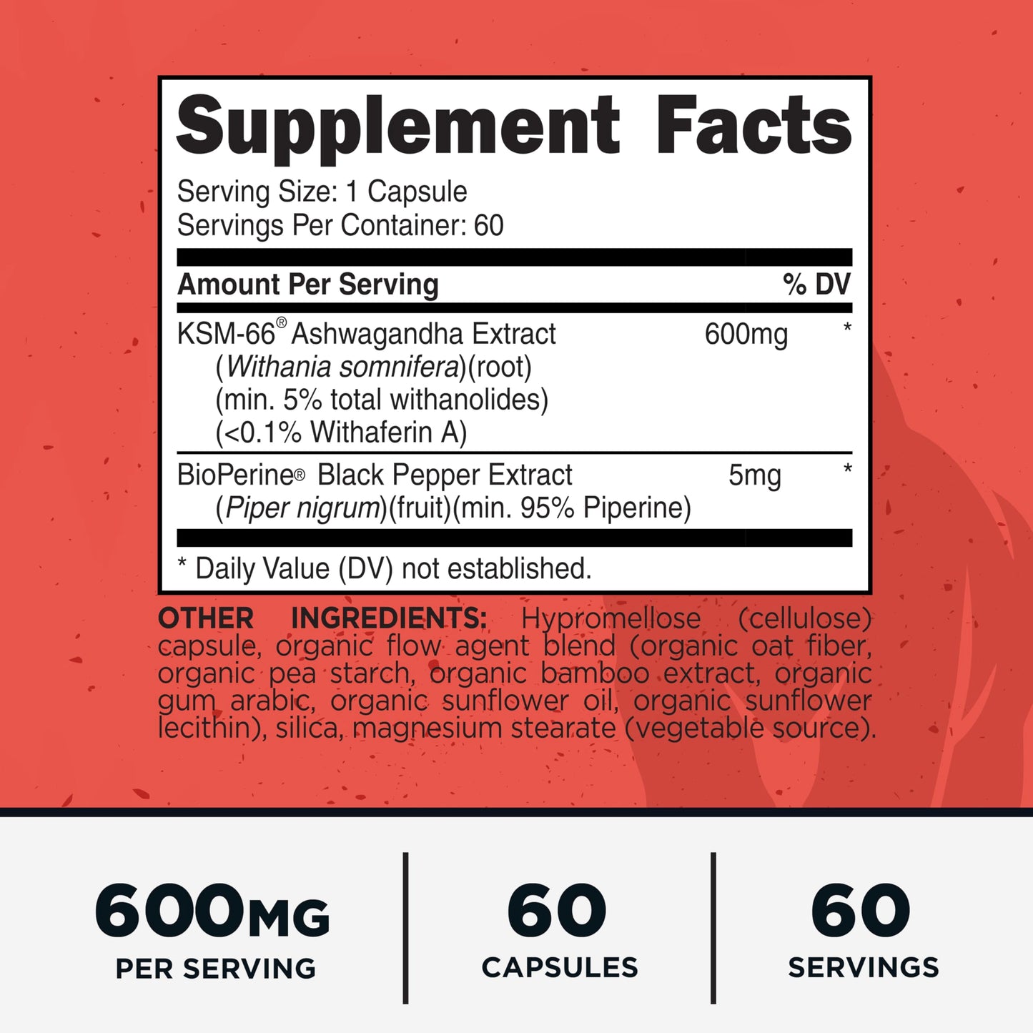 Primal KSM-66 Ashwagandha Complex (600mg) 60 Capsules