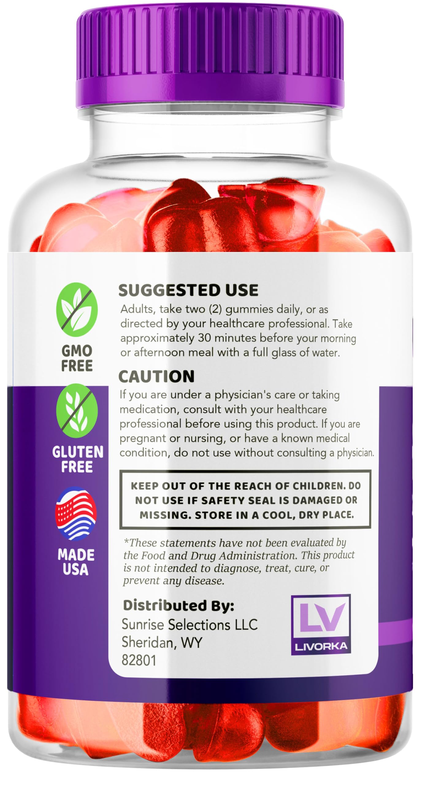 LIVORKA Klean Keto ACV Gummies 180 Gummies