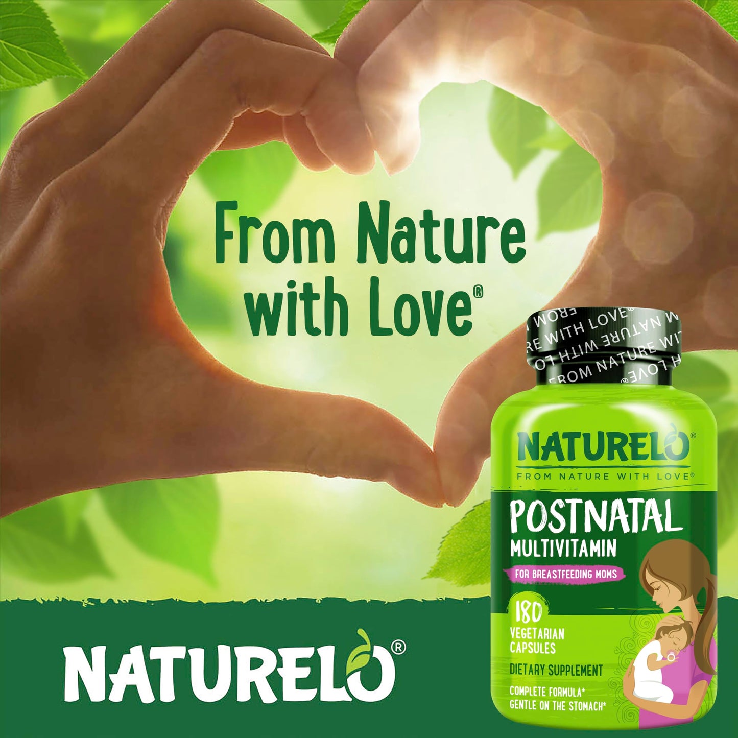 NATURELO Postnatal Multivitamin Capsules, 360 Capsules