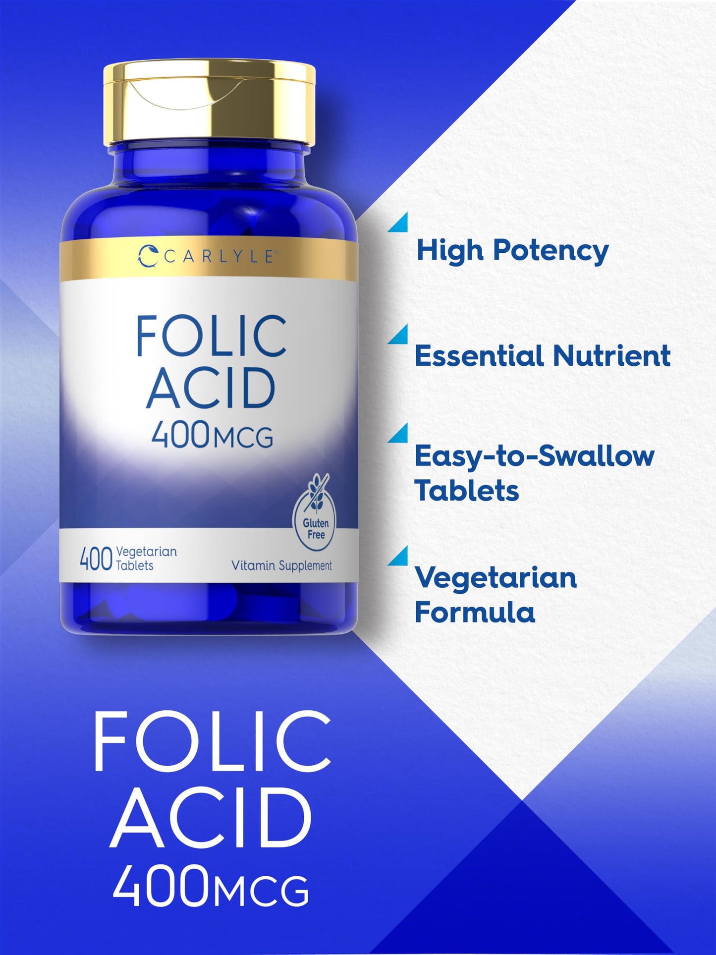 Carlyle Folic Acid Tablet 400 Tablets