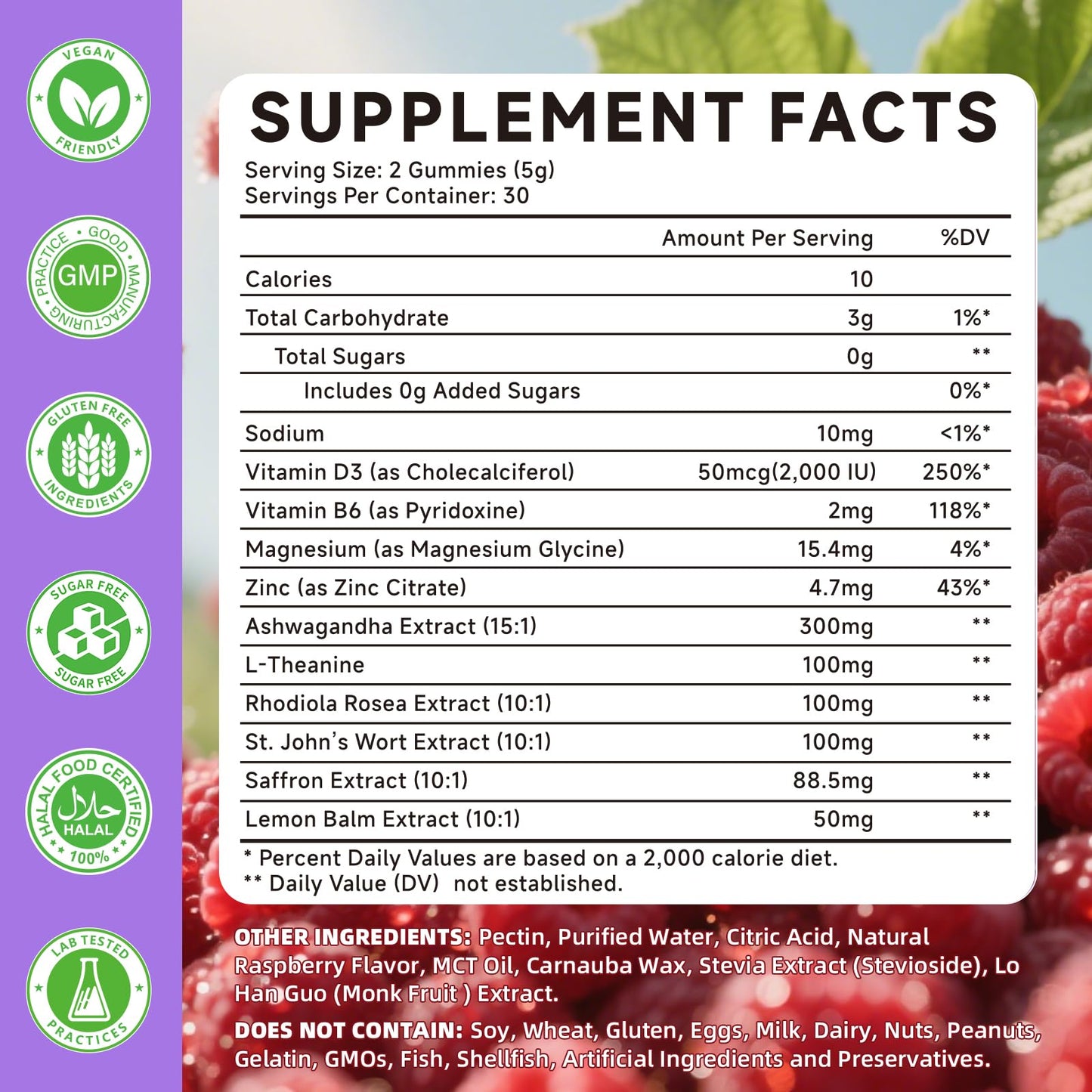 Mchokuu Saffron Supplement Gummies, 120 Count