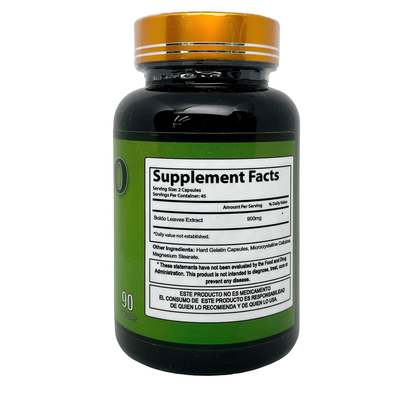 Productos El Colibri Boldo Leaves Extract Capsules 90