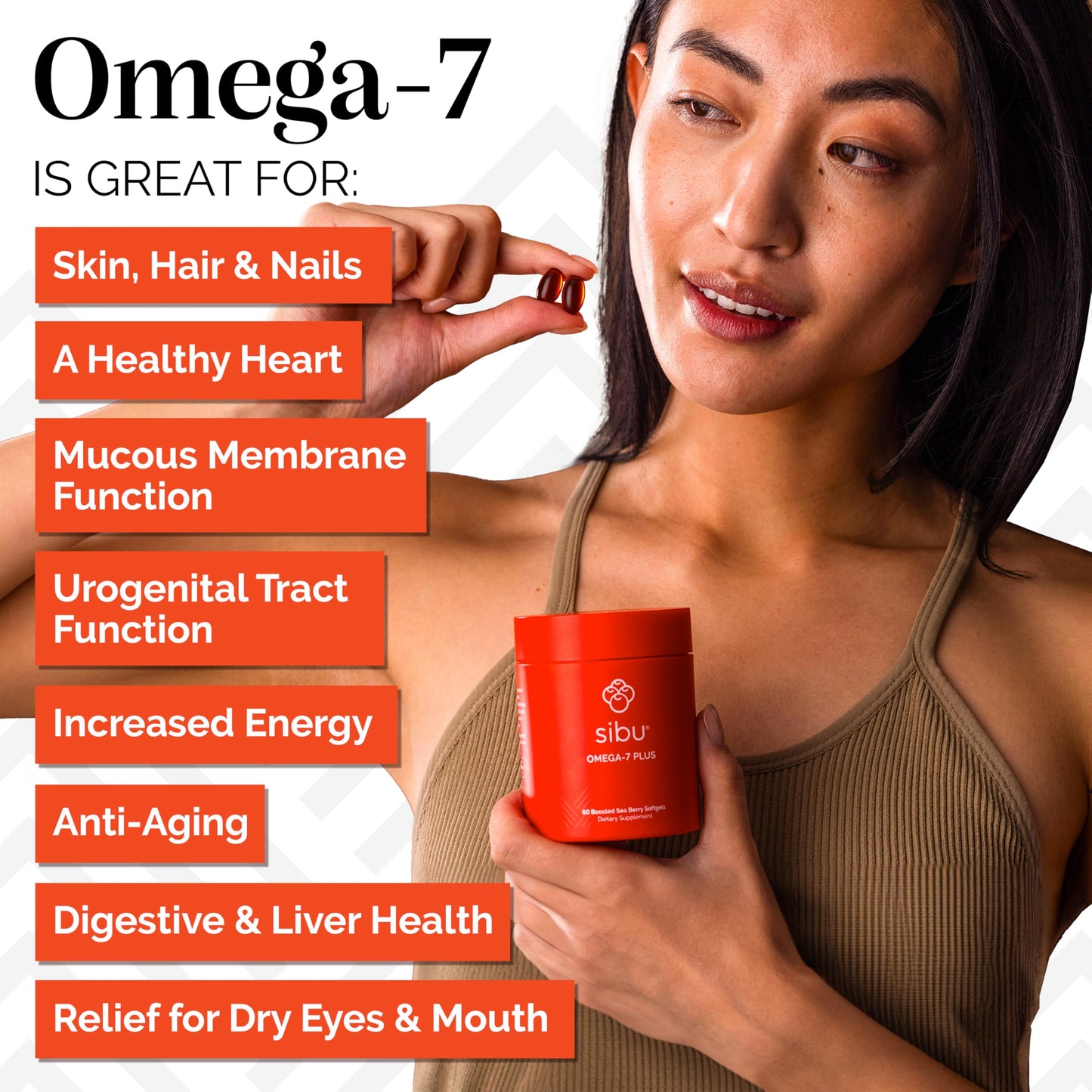 sibu Sea Buckthorn Omega-7 Plus Capsules, 60 Count