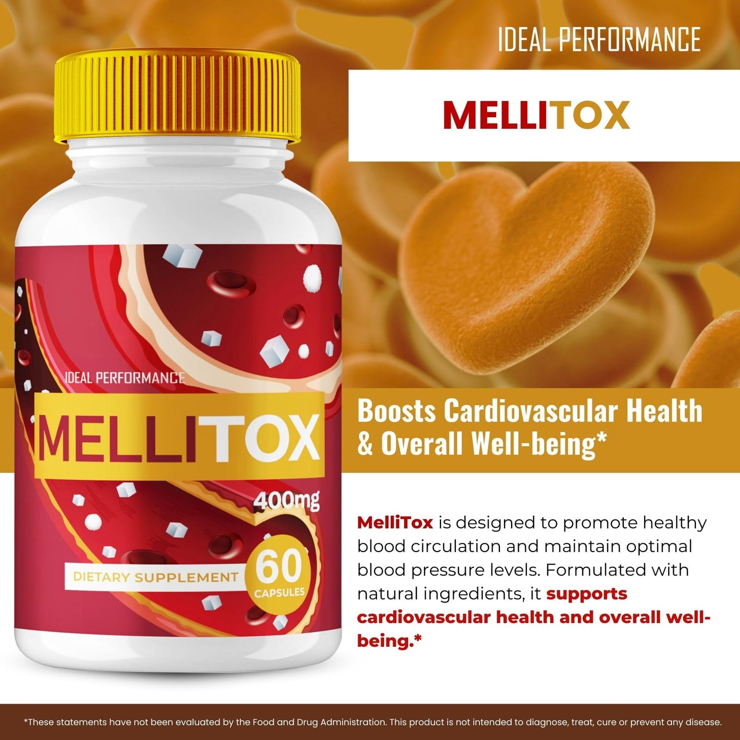 IDEAL PERFORMANCE MelliTox Capsules 60 Count