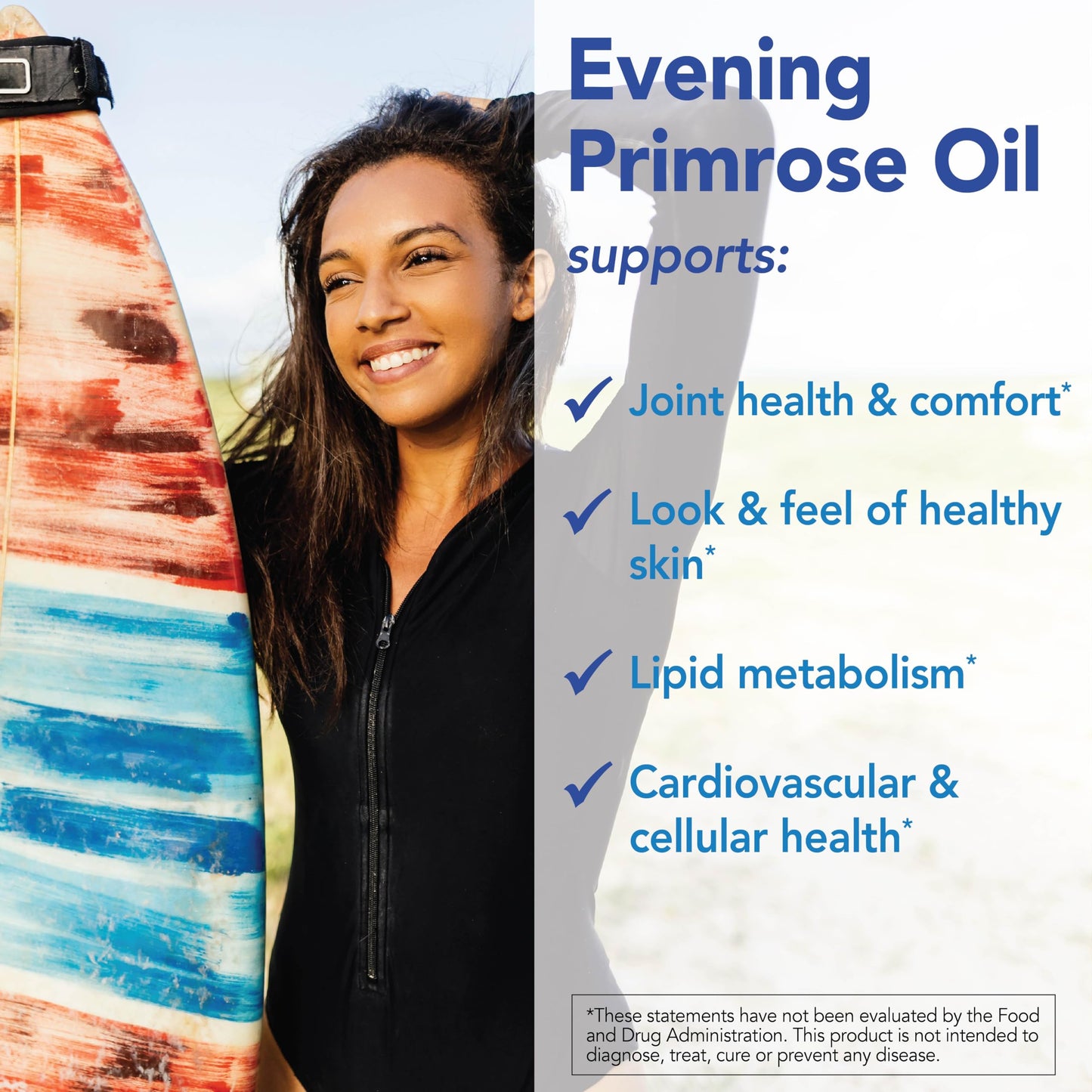 Patient One Evening Primrose Oil 1000mg Softgels 60 Count