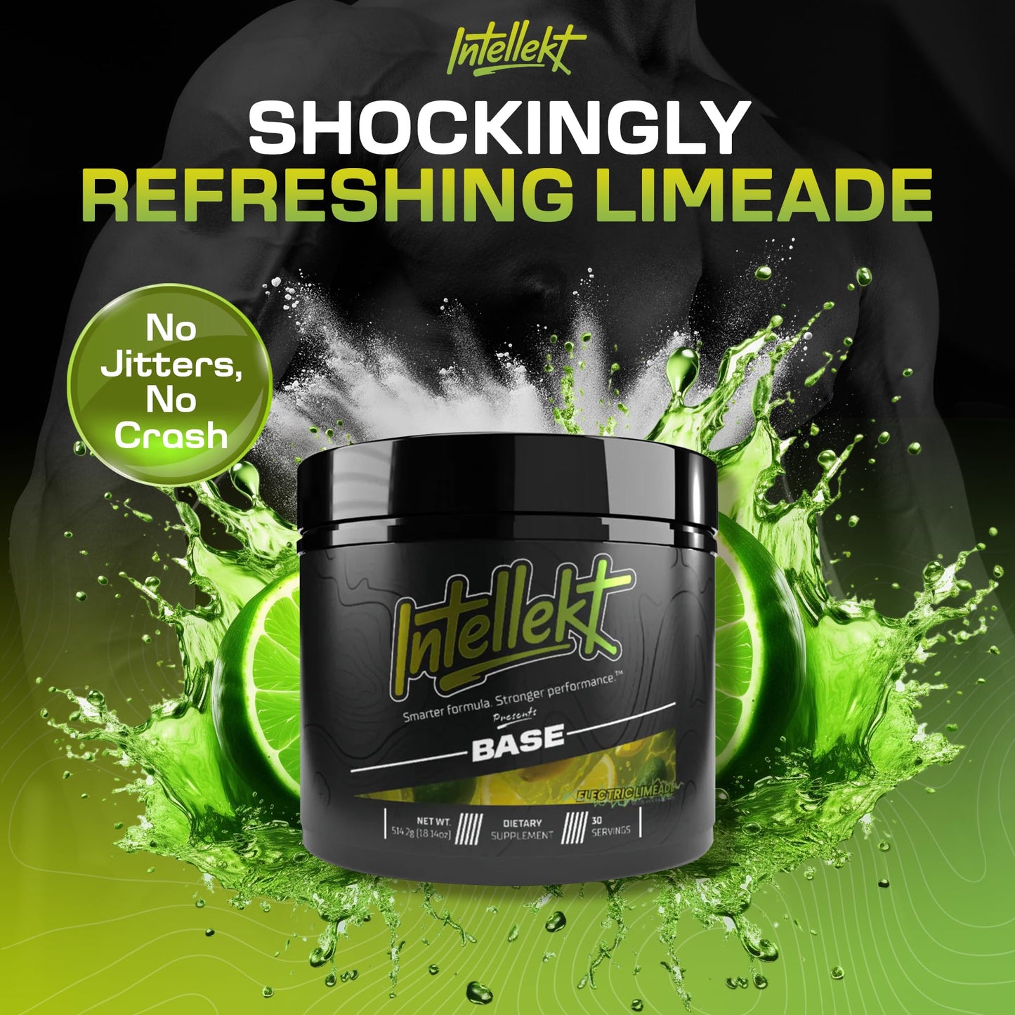 Intellekt BASE Daily Pre Workout Powder for Men and Women, 30 Servings