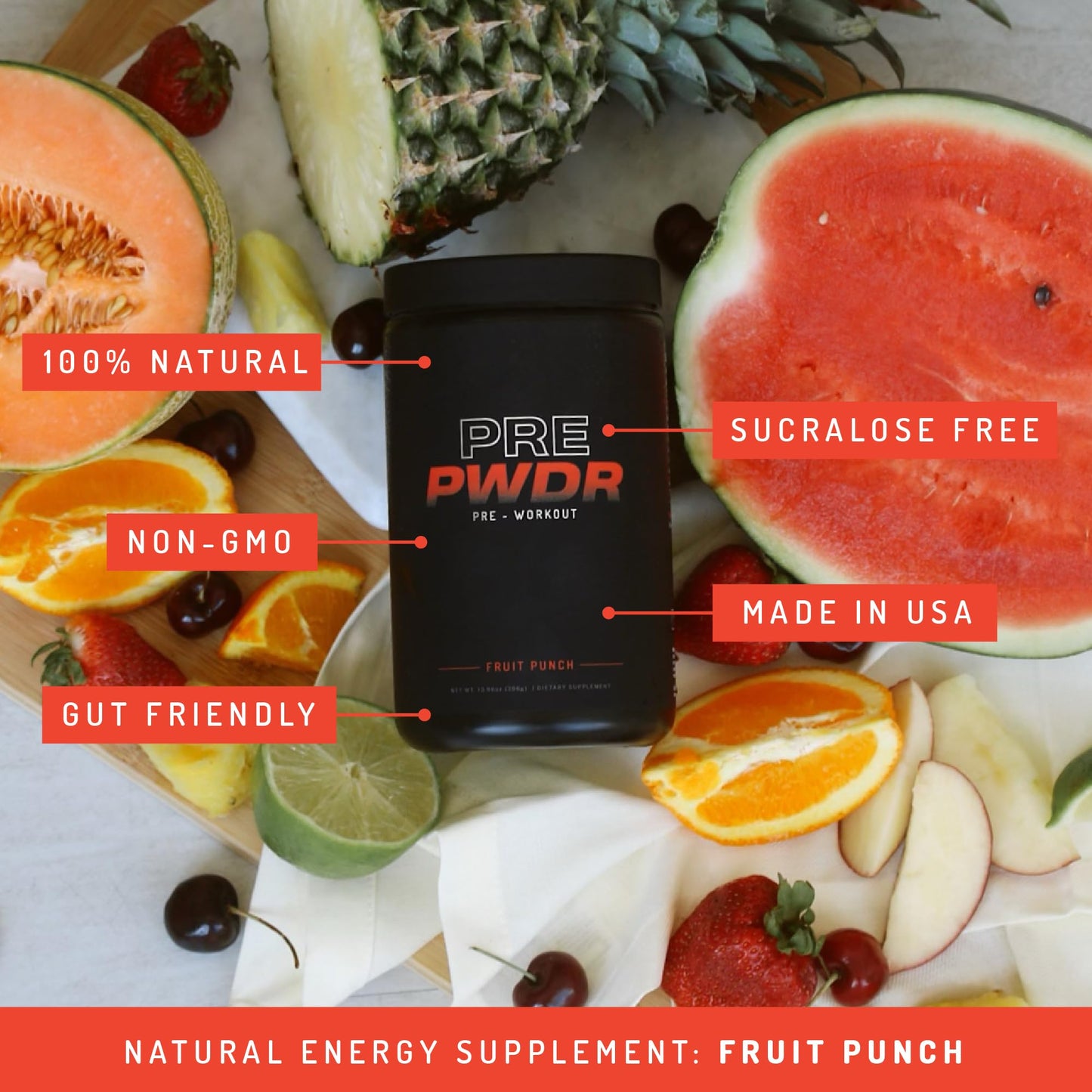 PWDRS Pre-Workout Powder 15.68 Ounce