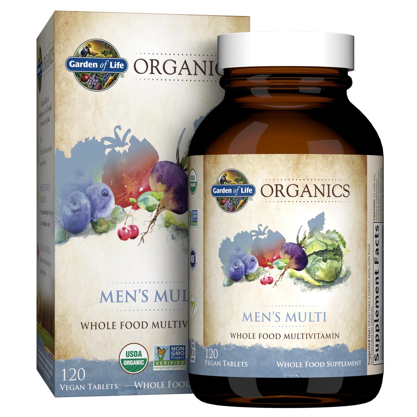 Garden of Life Organics Whole Food Multivitamin Bundle 240 Tablets