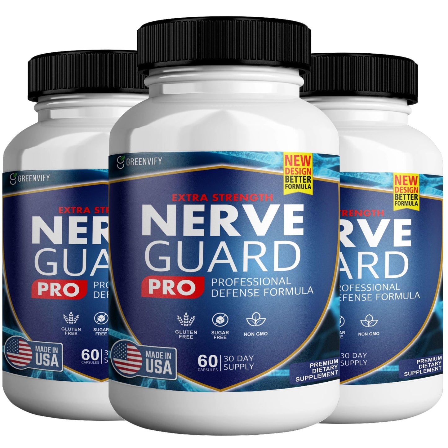 Nerve Shield Plus Nerve Guard Plus Pro Advanced Nerve Formula 180 Capsules