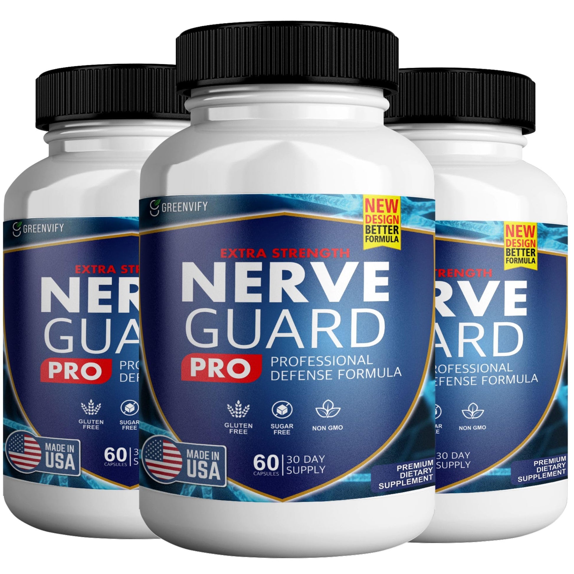 Nerve Shield Plus Nerve Guard Plus Pro Advanced Nerve Formula 180 Capsules