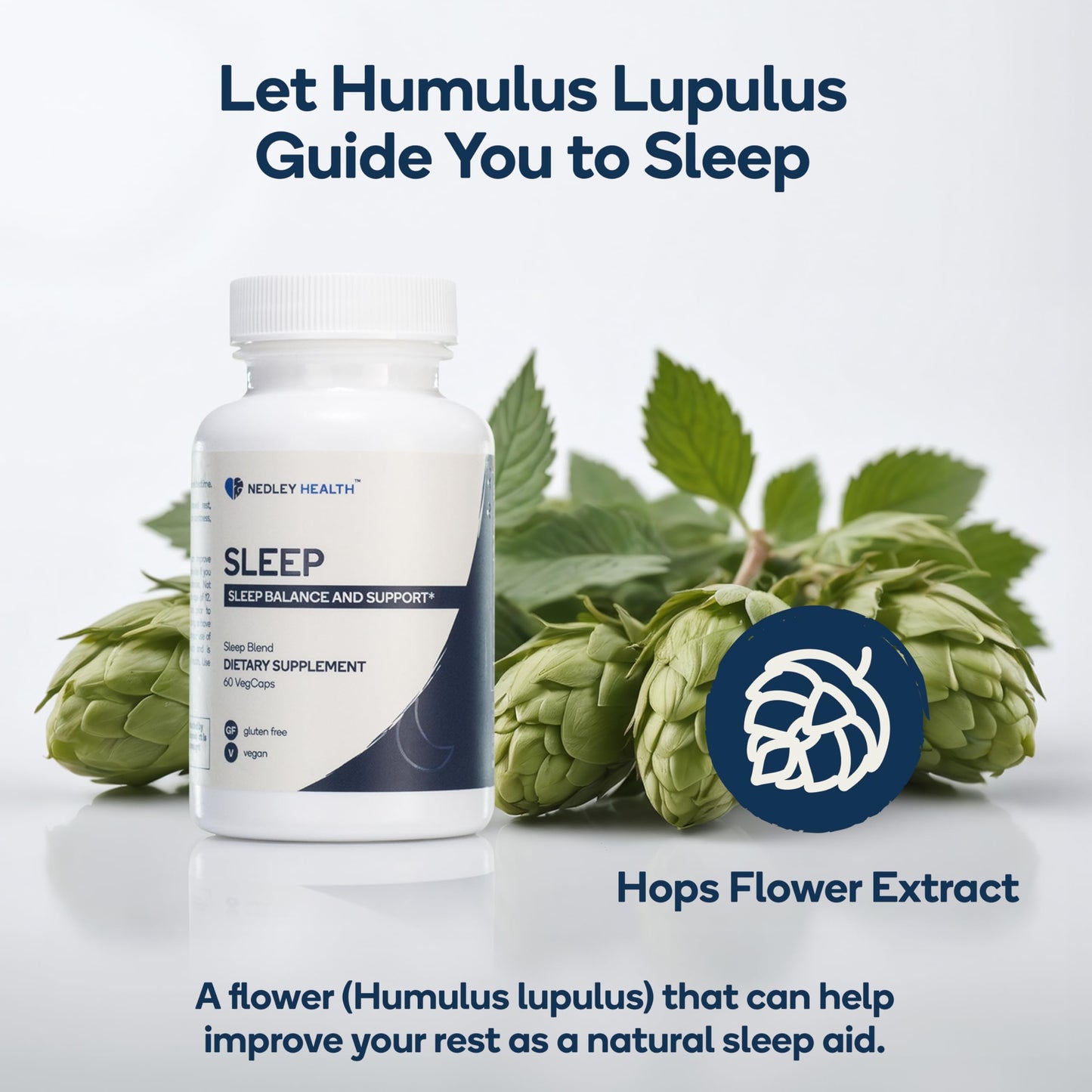 Nedley Health Sleep Natural Sleep Aid Supplement Capsule, 60