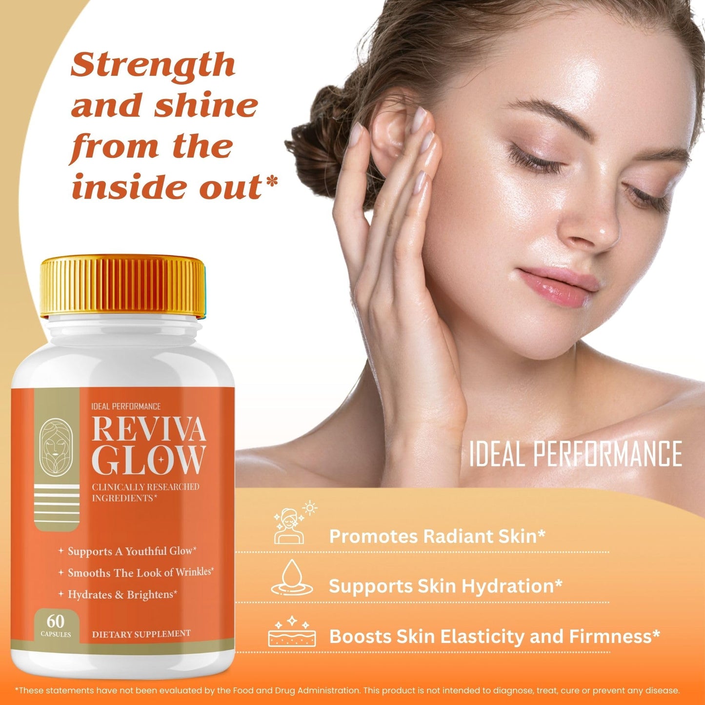 IDEAL PERFORMANCE Reviva Glow Capsules, 180 Capsules