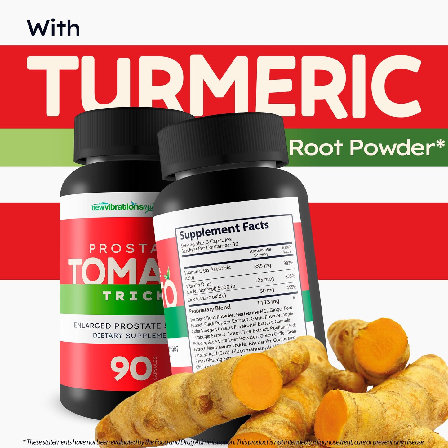 New Vibrations Nutrition Prostate Tomato Trick Capsule 90 Count