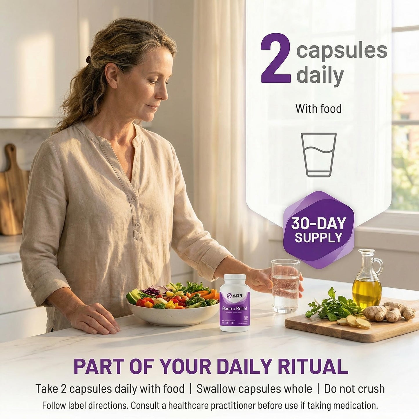 AOR Gastro Relief Capsule, 60 Capsules