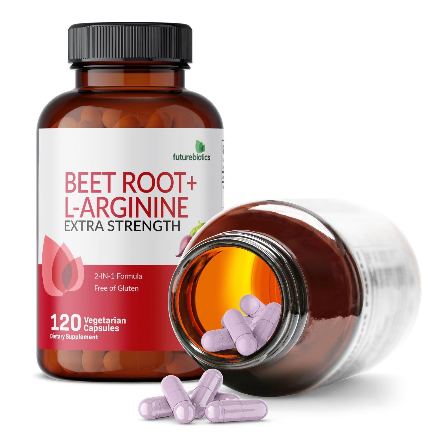 Futurebiotics Beet Root + L-Arginine Capsules, 120 Count