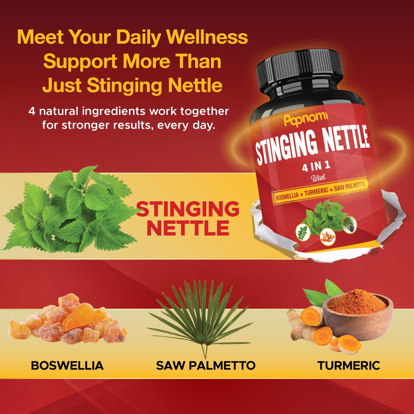 Papnami Stinging Nettle Extract Capsule 150 Count