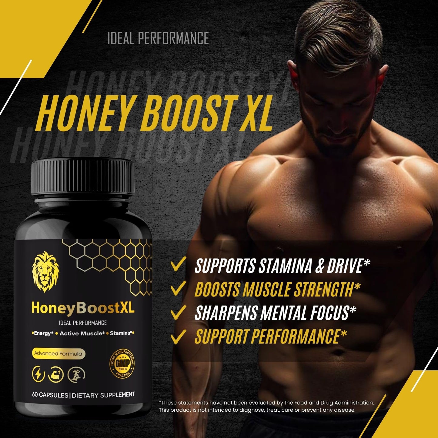 IDEAL PERFORMANCE Honey Boost XL Capsules 180 Capsules