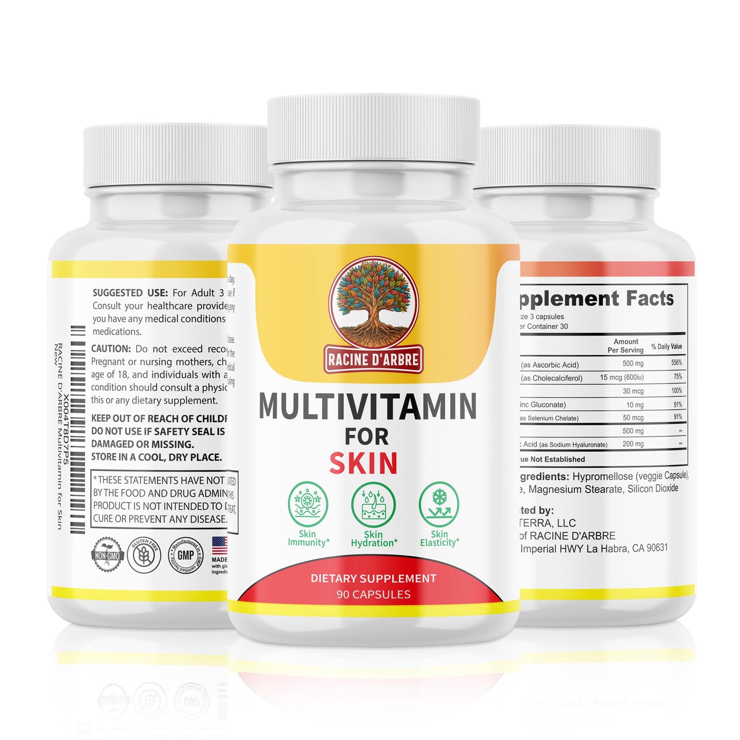 RACINE D'ARBRE Multivitamin Skin Supplement Capsule 90