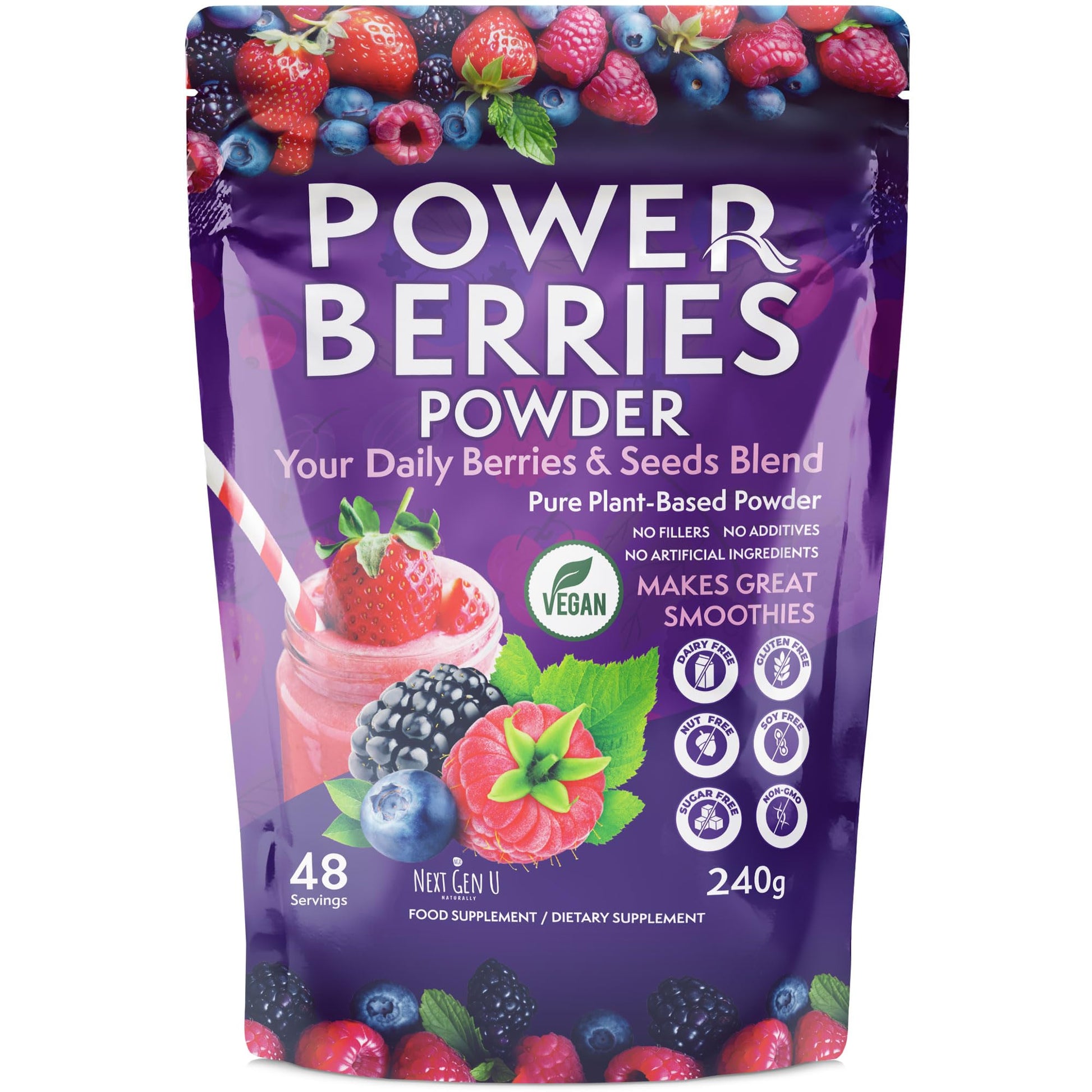 NGU Next Gen U Super Berry Powder 8.47 Ounce