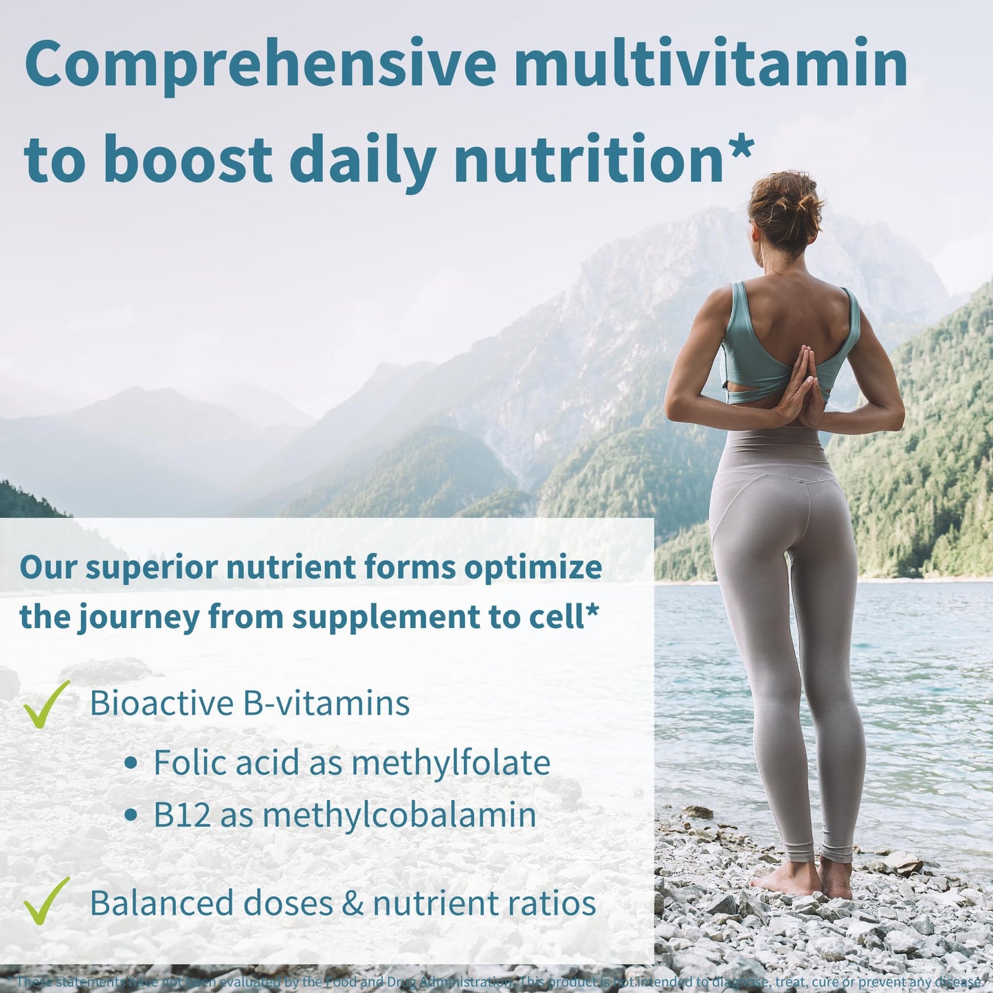 Igennus Healthcare Nutrition High Potency Methylated Multivitamin for Women with Gentle Iron, 5-MTHF Folate & Methylcobalamin B12, Non-GMO, 180 Vegan Tablets