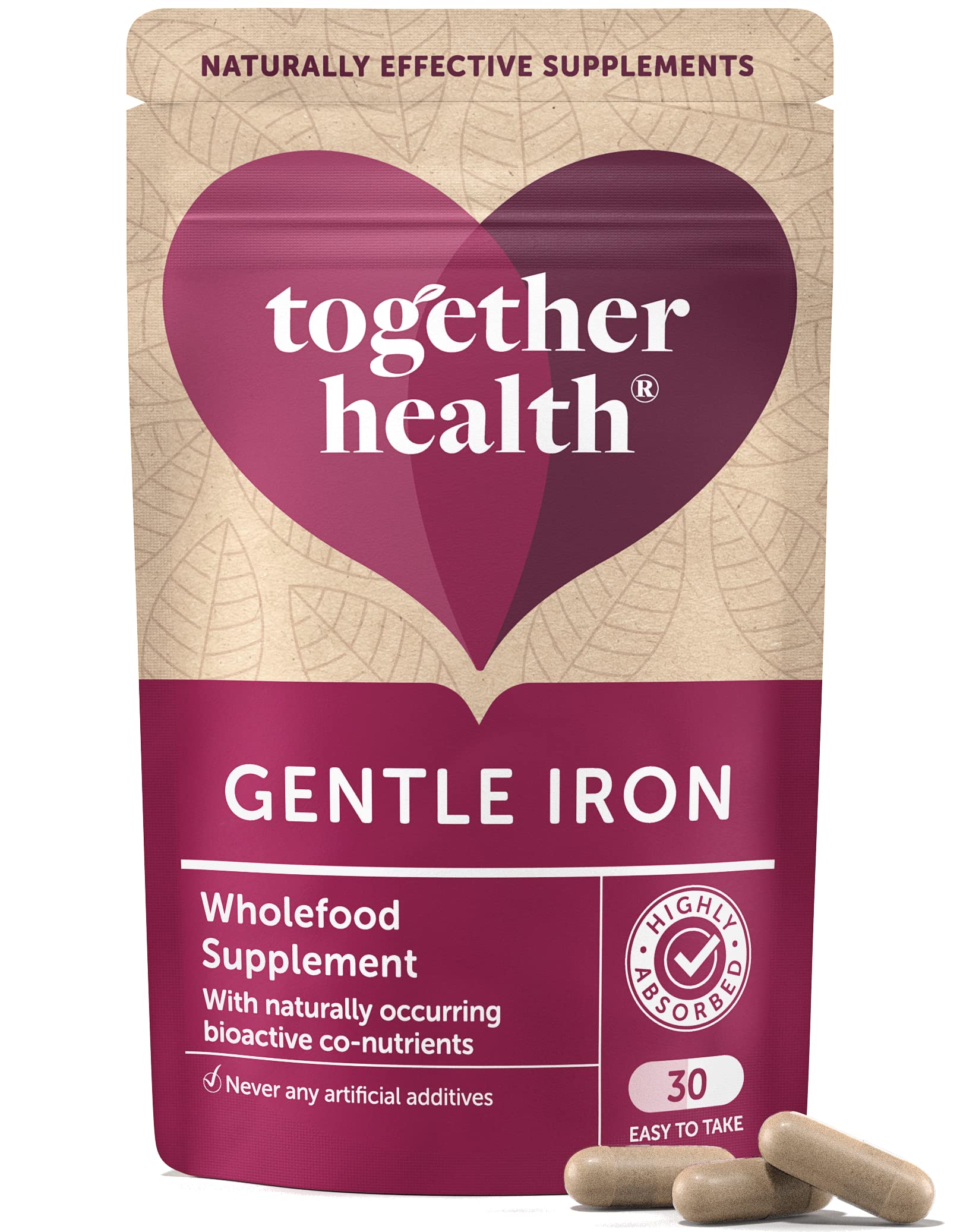Together Gentle Iron Complex Capsules, 30 Count