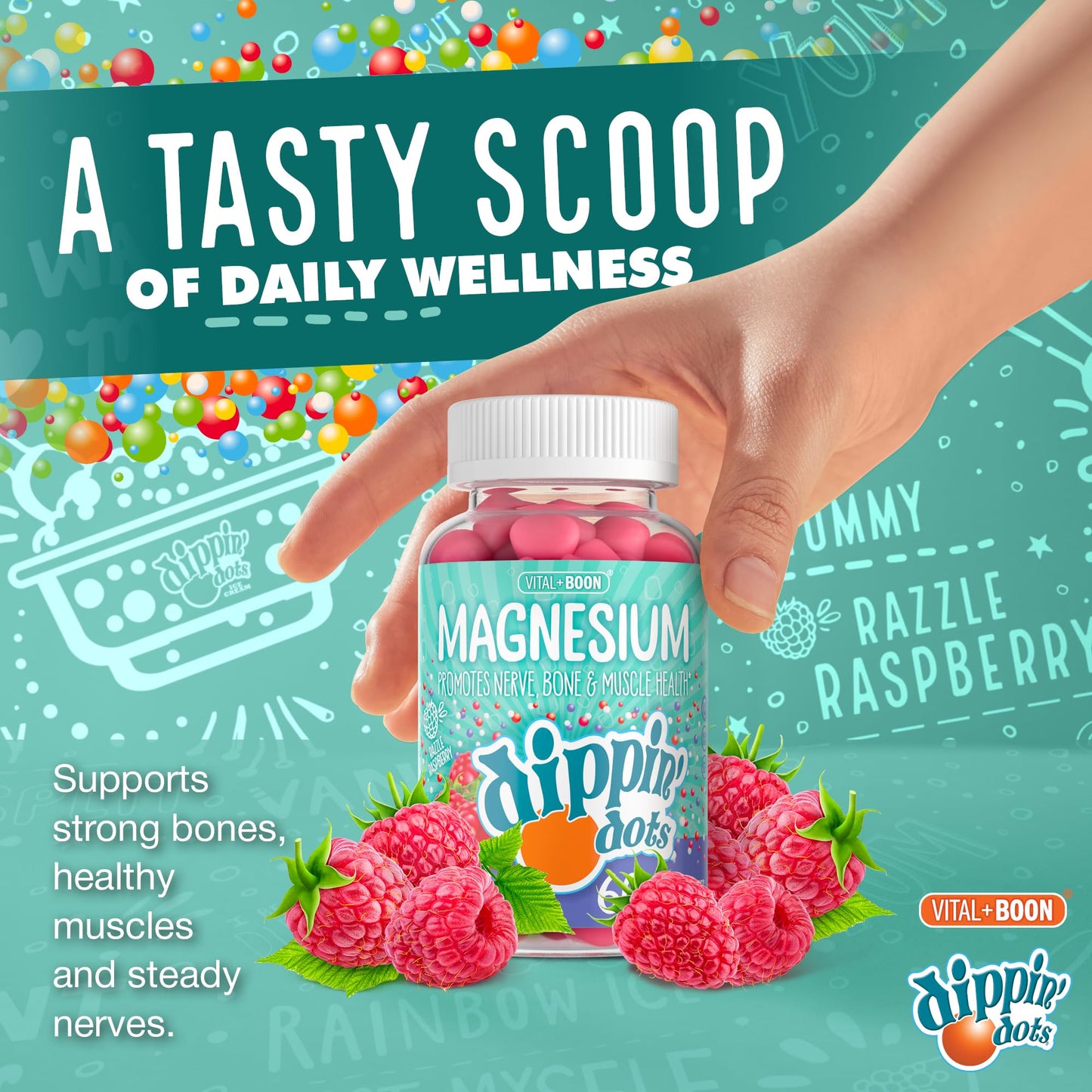 Vital+Boon Magnesium Citrate Gummies 60 Count
