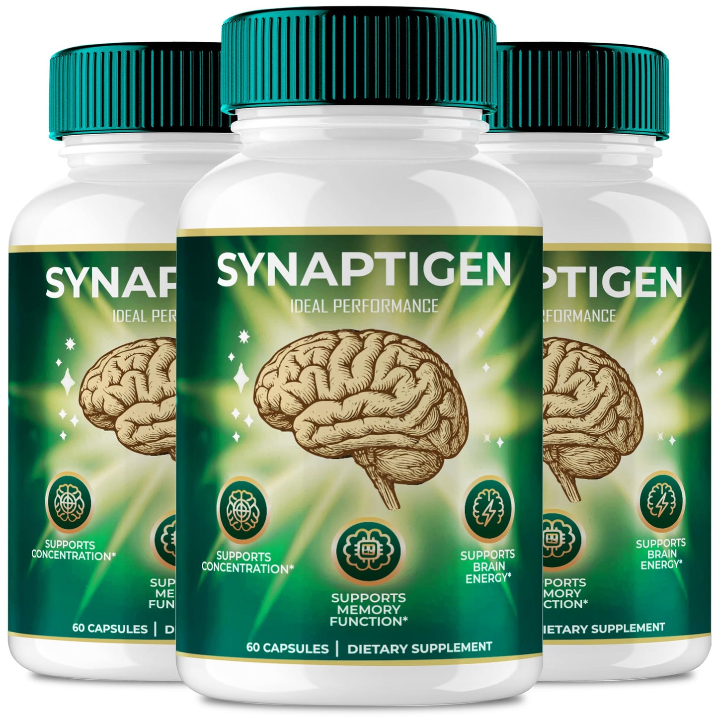 Ideal Performance Synaptigen Brain and Memory Supplement Capsules 180