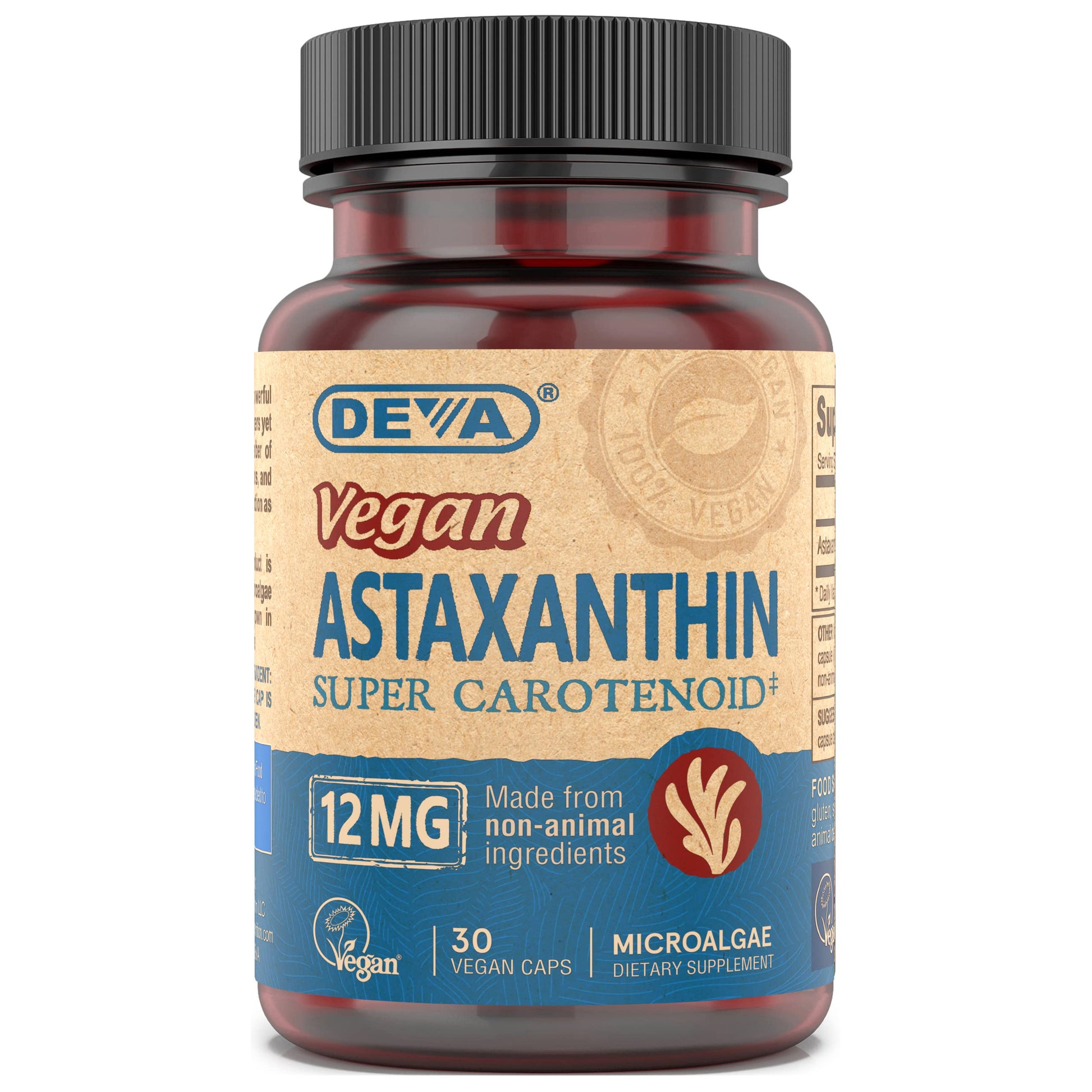 DEVA Astaxanthin 12mg Capsules, 30 Capsules
