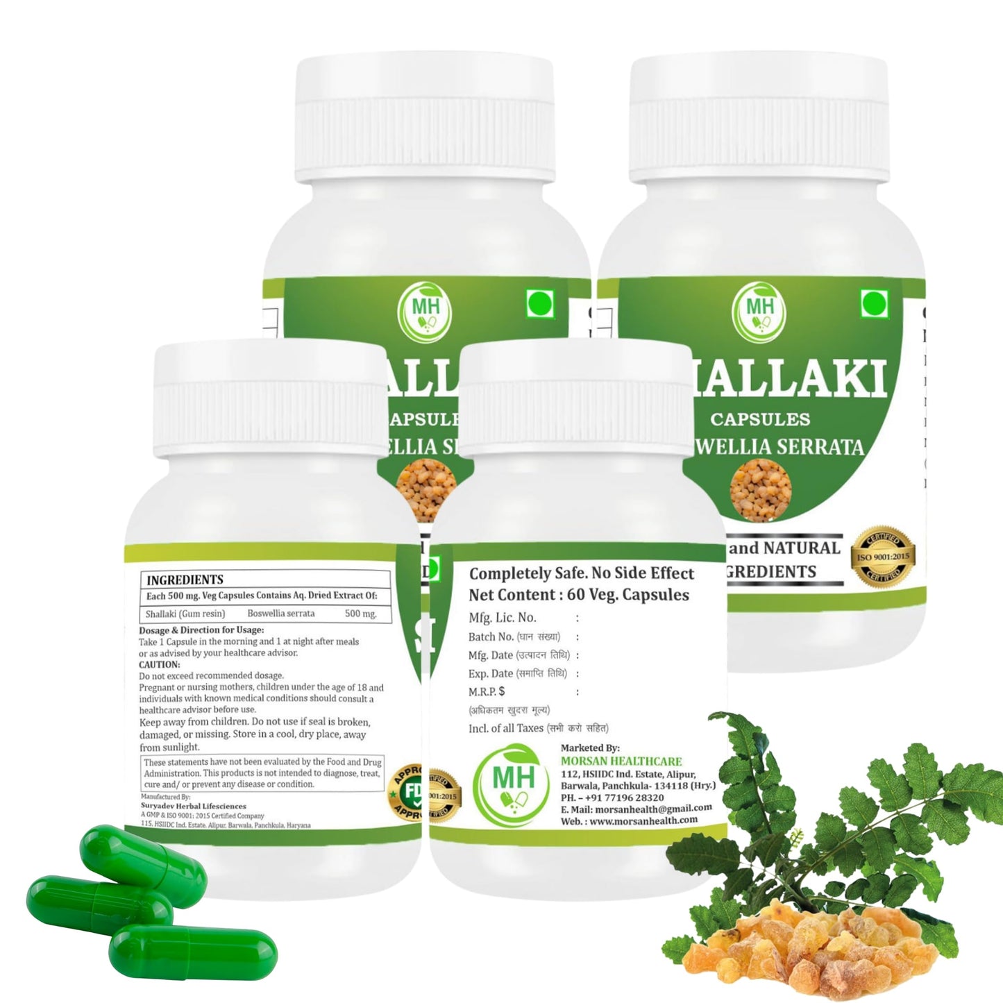Generic Morsan's Shallaki (Boswellia serrata) Capsules 240 Count