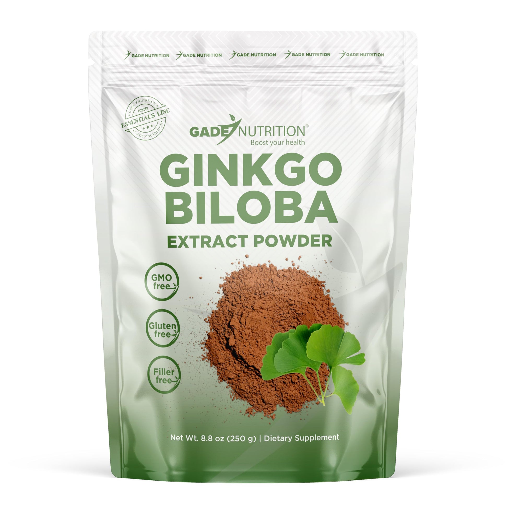 GADE NUTRITION BOOST YOUR HEALTH Ginkgo Biloba Extract Powder 8.8 oz