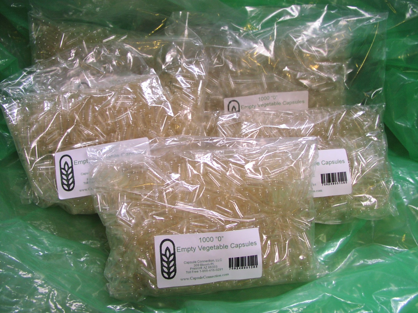 Capsule Connection Empty Vegetable Capsules (Size 0), 5000 Capsules