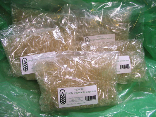 Capsule Connection Empty Vegetable Capsules (Size 0), 5000 Capsules